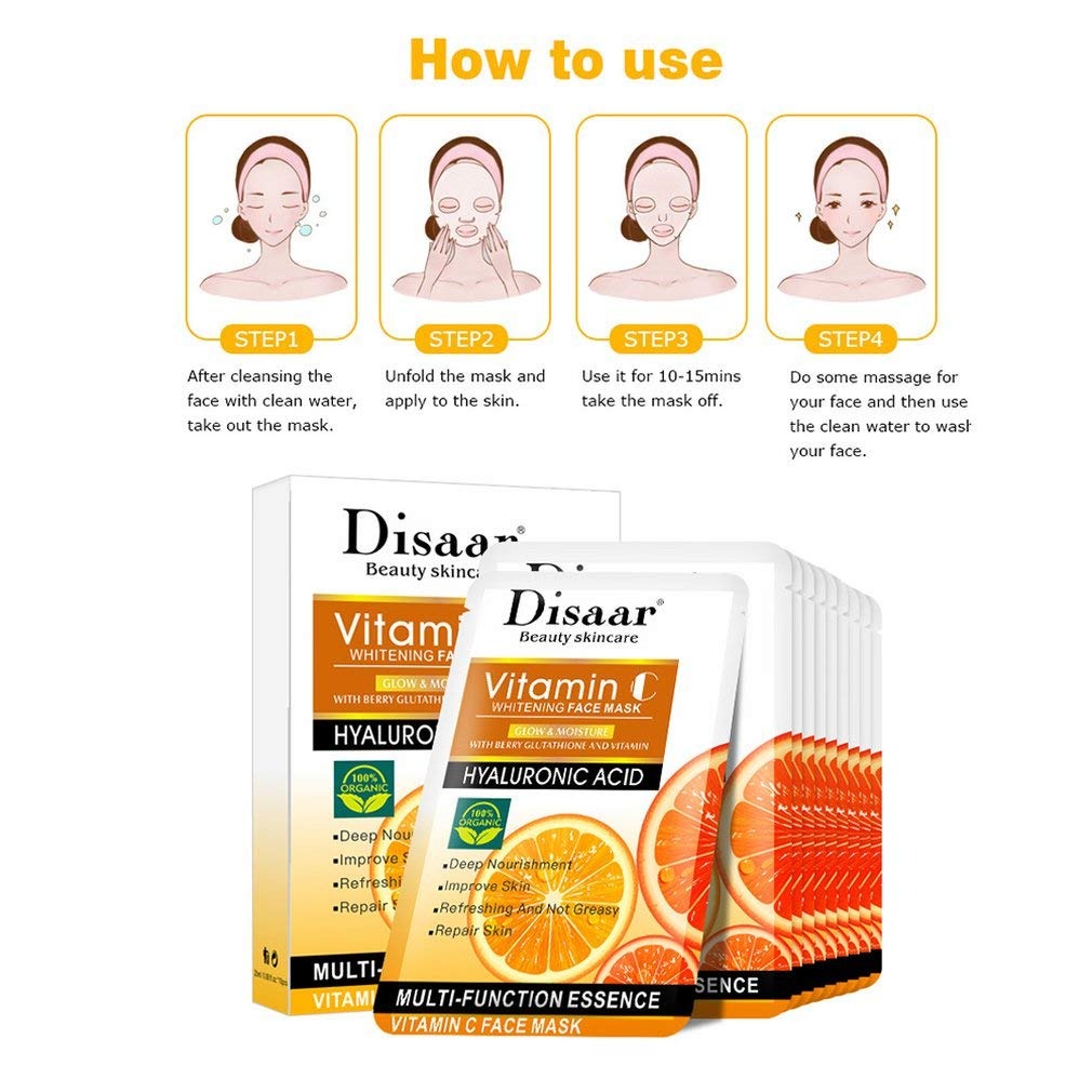 VitamC-HyaluroBoost™ Mascara Vitamina C y Acido Hialuronato